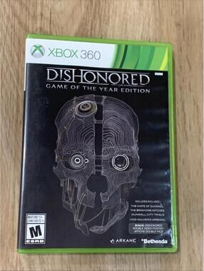 Dishonored GOTY Xbox 360 2012 CIB 2 Discs  Tested Working